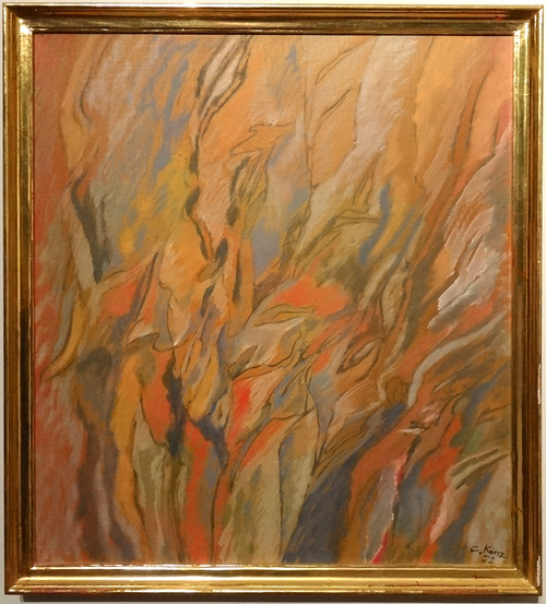 Oel auf
                                  Leinwand 36x40, signiert C. K�nz 72