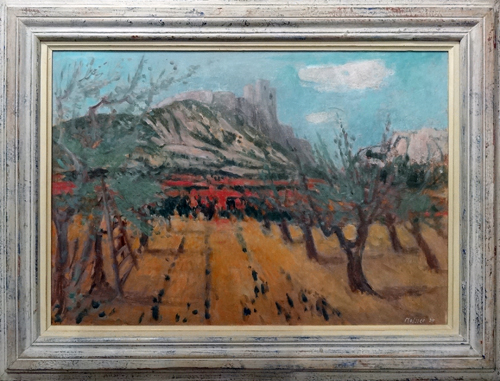 Leonhard
                                  Meisser 1954, Oel auf Karton
